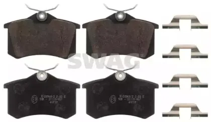 Комплект тормозных колодок, дисковый тормоз SWAG купить